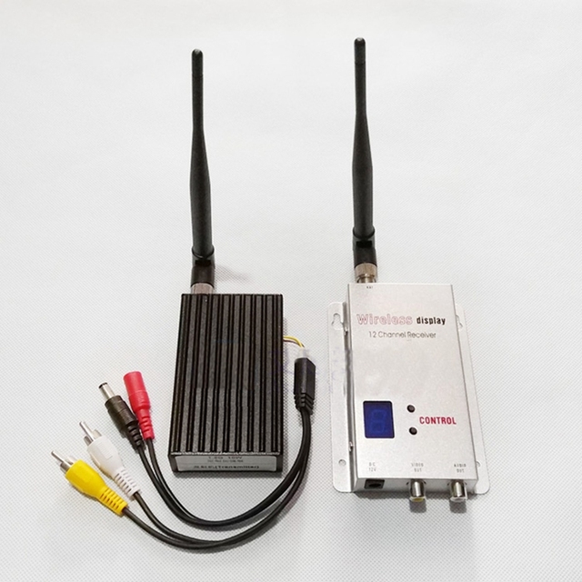 FMUSER 1.2G Image Transmission 10W Wireless Transmitter Receiver Enhanced Version and Remote 8W Wireless Video Transmitter