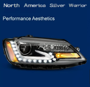 Conjunto de Faros Delanteros Modificados con <span class=keywords><strong>LED</strong></span>, DRL con Efecto de Escaneo y Señal de Giro Dinámica, Repuesto para Volkswagen Sagitar 2012-18 - Product Image 2