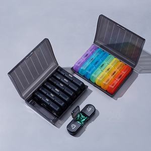 Boîtes de rangement pour médicaments de voyage en plastique personnalisées de grande taille, boîtes de pharmacie, organisateur de médicaments, emballage avec logo - Product Image 6