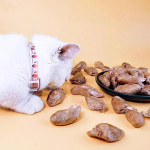 Golosinas y alimentos para mascotas de alta calidad al por mayor, corazones de pollo liofilizados naturales, añadir comida seca para gatos y perros, aperitivos liofilizados - Product Image 2