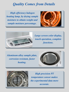 Độ chính xác cao di động đất độ ẩm mét màn hình lớn màu hiển thị độ ẩm Tester cho thực phẩm cho đất phân tích - Product Image 6