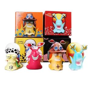 2 unids/set Anime Zoro <span class=keywords><strong>Luffy</strong></span> Ace Law Doflamingo <span class=keywords><strong>Den</strong></span> <span class=keywords><strong>Mushi</strong></span> PVC modelo de dibujos animados figura coleccionable juguete 1 pieza Manga figurita - Product Image 2