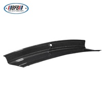 Panneau de décoration extérieur noir brillant en fibre de carbone sèche pour coffre arrière, compatible Mustang 2015-2017