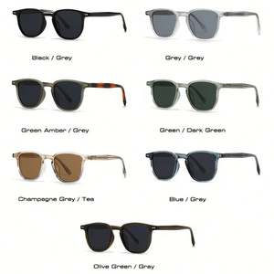 Gafas de Sol Redondas con Remaches y Montura Grande para Hombre y Mujer, con Logotipo Personalizado, Nueva Moda 2025, Protección UV400 - Product Image 5