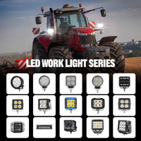 Projecteur LED tout noir 40W Spot/Flood IP67 étanche pour voiture et camion