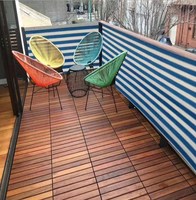 Voile d'ombrage 95% - Toile de protection - Clôture de confidentialité - Clôture de sécurité pour balcon - Clôture de jardin - Construction