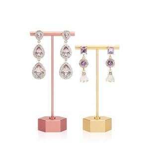 Plateau en argent et mini bâton en <span class=keywords><strong>plexiglas</strong></span>, présentoir pour bijoux, boucles <span class=keywords><strong>d</strong></span>'oreilles - Product Image 1