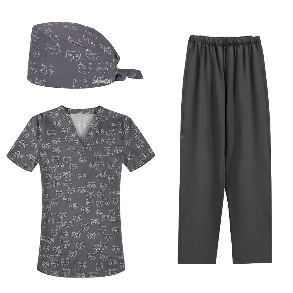 Gato blanco fondo gris