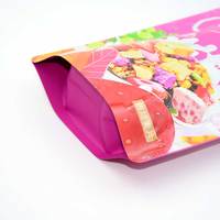 Sachet refermable en plastique laminé aluminium, type stand-up, pour l'emballage de produits secs, de snacks et de bonbons