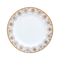 Nouvelle conception Assiette ronde en porcelaine fine, céramique blanche, écologique, personnalisable pour mariage, assiettes de dîner pour restaurant en vente