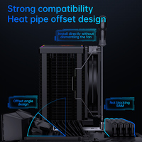 Refroidisseur d'air CPU de jeu fabricant OEM de haute qualité 6 caloduc 120MM ventilateur double tour dissipateur thermique de refroidissement pour LGA 115x AM5 AM4