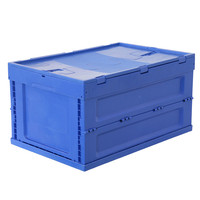 Caisses de rangement pliables empilables, boîtes en plastique haute résistance pour l'organisation des entrepôts et les solutions logistiques
