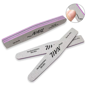 Professionale lima per unghie 5 forme 180/240 lima per unghie colore bianco personalizzato striscia di lucidatura per unghie carta <span class=keywords><strong>vetrata</strong></span> - Product Image 6