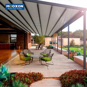 Abat-jour à rouleau Mooxon Auvent de jardin extérieur en aluminium Volet roulant Toit d'auvent rétractable - Product Image 6