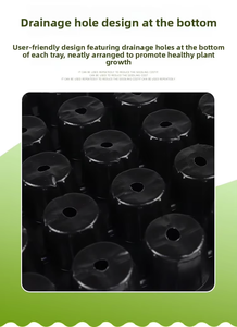 Vassoio per Semina Rettangolare <span class=keywords><strong>a</strong></span> 50 Fori, Vaso per Piantine, Attrezzo per la Semina, Vassoio in Plastica per Ortaggi, Vendita all'Ingrosso - Product Image 3