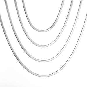 Cadenas de Joyería Hechas a Mano, Elegantes e Impermeables, Cadena Plana Tipo Serpiente, Chapada en Oro, Cadena de Oro PVD - Product Image 6