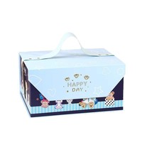 Boîte cadeau rigide personnalisée en papier d'art de luxe avec poignée imprimée Stellalou, fermeture magnétique, pour les fêtes d'anniversaire des enfants