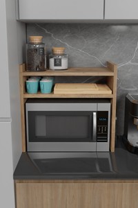 Estante de Cocina Moderno de 2 Niveles para Microondas, Estante para Especias, Organizador de Cocina - Product Image 6