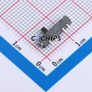 MSK-1129 Slide Switch SMD Switch Single Pole Three Throw Rectangle Pin Header Horizontal Mount 100mA - Product Image 2