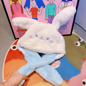 Automne et hiver pour enfants chaud coupe-vent doux cireux couleur bonbon <span class=keywords><strong>airbag</strong></span> féminin appelé un cou <span class=keywords><strong>de</strong></span> chapeau en peluche - Product Image 4