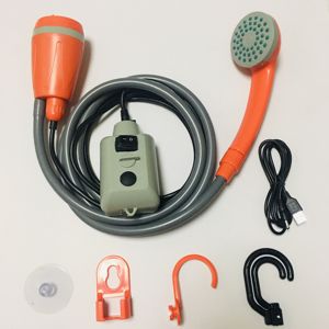 2023 campeggio strumenti ricaricabili accessori per l'escursionismo strumenti per esterni pompa per doccia ad acqua doccia portatile ricaricabile USB - Product Image 6