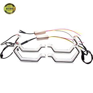 New Gen 2 Iconic Crystal Angel Eyes con SMD3528 LED para señal de giro ámbar blanco Halo Rings Faro Retrofit - Product Image 5