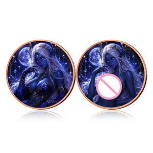 Pièces de monnaie en cuivre double face OEM/ODM de 1 oz, Baddies, en cuivre pur .999, motif Art Goddess - Product Image 4