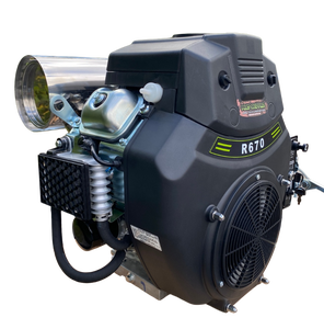 Motor de Gasolina HongWang 670CC, 4 Tiempos, R670D 2V78, Arranque Eléctrico, Refrigerado por Agua, Eje Horizontal, Bicilíndrico en V, para Maquinaria - Product Image 2