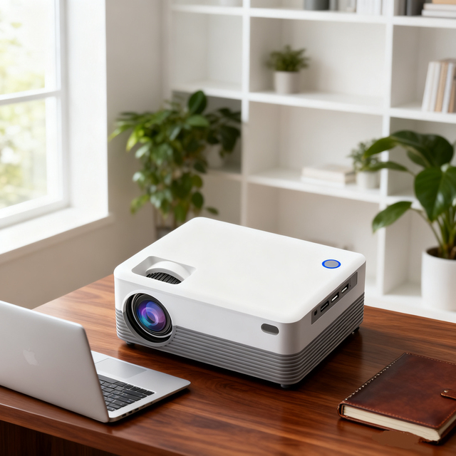 H5 Mini Smart Android LED Projector 720P 150ANSI Full HD LED Video Portable Home Theater Projector with 3D Display