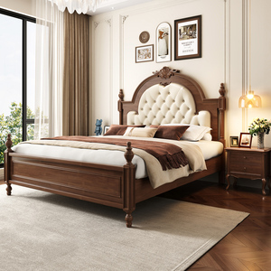 Ensemble de meubles de chambre à coucher de luxe au design moderne, <span class=keywords><strong>lit</strong></span> double avec rangement 180x200cm, tête de <span class=keywords><strong>lit</strong></span> capitonnée en cuir de haute qualité et confortable - Product Image 1