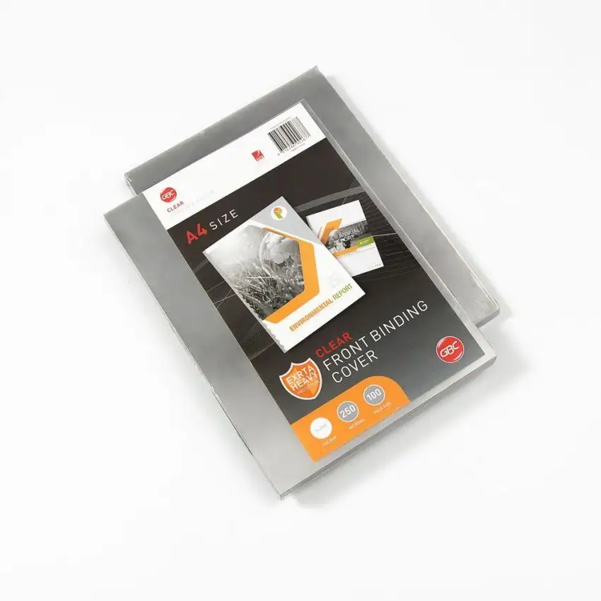 Kostenlose Probe A4 Clear Pvc Sheet Kunststoff abdeckung Pvc Binding Cover für Notizbuch