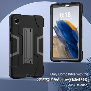 Housse de <span class=keywords><strong>protection</strong></span> complète en silicone pour tablette Samsung Galaxy Tab A9 / A9 <span class=keywords><strong>plus</strong></span> / <span class=keywords><strong>S9</strong></span> <span class=keywords><strong>Plus</strong></span>, couleur contrastée, <span class=keywords><strong>protection</strong></span> complète, avec support - Product Image 6