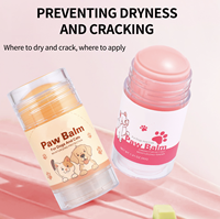 Stick de baume pour pattes et nez PetFit pratique pour chats et chiens - Hydratant, anti-dessèchement, anti-fissures, adoucissant, protection des pattes