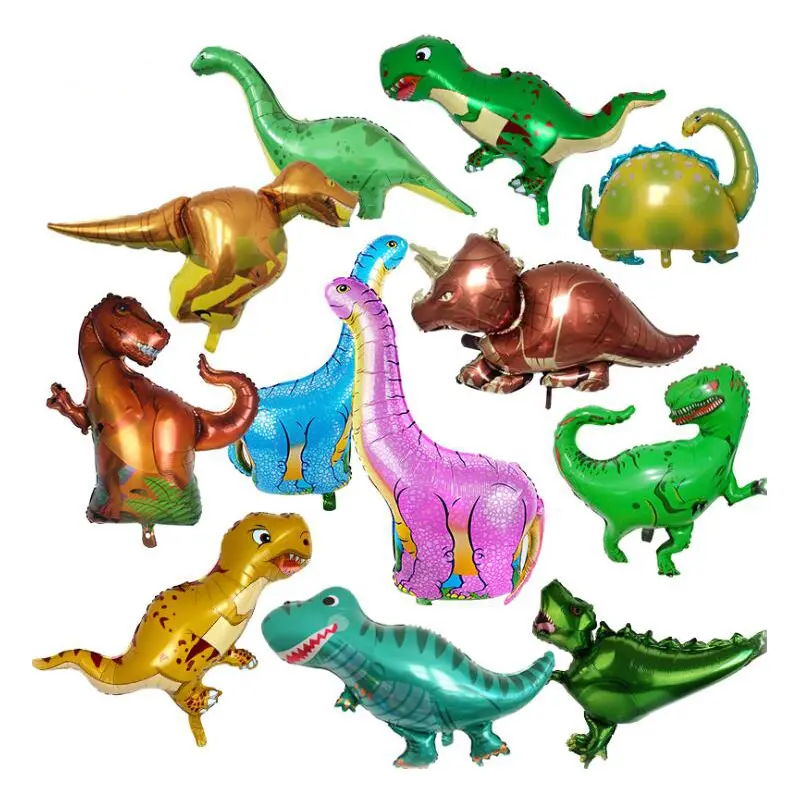 1 adet doğum günü partisi Jurassic dünya dekor Boys hayvan balonlar çocuk dinozor balon büyük 4D <span class=keywords><strong>yürüyüş</strong></span> dinozor <span class=keywords><strong>folyo</strong></span> balonlar