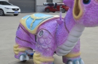 Trottinette électrique animatronique dinosaure à monnayeur pour enfants, modèle de parc d'attractions, trottinette dinosaure pour centre commercial