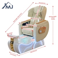 Fauteuil de Luxe pour Manucure et Pédicure, Station de Salon de Manucure, Chaise Spa pour Pédicure