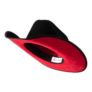Chapeaux en <span class=keywords><strong>feutre</strong></span> de laine avec bord rouge <span class=keywords><strong>sous</strong></span> fedora chapeaux en <span class=keywords><strong>feutre</strong></span> de fourrure lapin personnalisé mode nouveau OEM mettre votre logo pas de tarifs - Product Image 2