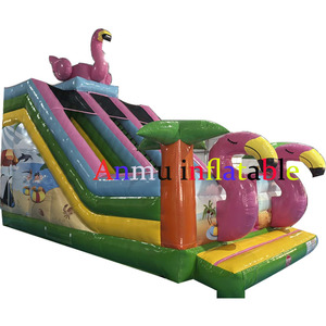 IT È venduto a prezzo all'ingrosso con scivoli gonfiabili a tema fenicottero. Anche adulti e bambini si saranno entusiastici. - Product Image 4