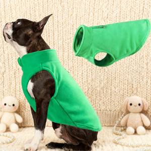 Superventas Polar Fleece Ropa para mascotas Accesorios Cálido Fleece Color sólido Cachorro Traje Gato Perro Suéteres Abrigo Chaqueta - Product Image 5