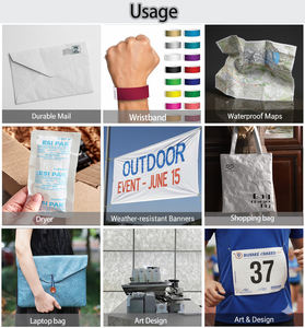 لفائف قماش تايفك دوبونت مطبوعة ومخصصة بالجملة، قابلة للطي والغسيل، صديقة للبيئة، منسوجة وغير منسوجة، لصناعة الأكياس الورقية المخططة - Product Image 6