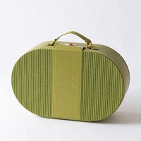 Vente en gros personnalisée Boîte cadeau de luxe en PU Boîte cadeau de mode Boîte cadeau d'anniversaire mariage avec poignée
