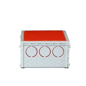 Cable Terminal Wall Switch Housing Box Electrical PVC Square Flush Mounted Junction Box