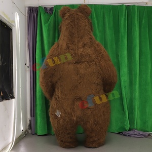 Efun MOQ 1 Pieza Disfraz <span class=keywords><strong>de</strong></span> Mascota Cosplay Personalizable <span class=keywords><strong>de</strong></span> Oso Pardo Gigante Inflable Caminante <span class=keywords><strong>de</strong></span> Dibujos Animados para <span class=keywords><strong>Halloween</strong></span> en Venta para Adulto - Product Image 5