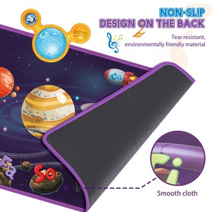 Space Planet Electronic Toddlers Touch Play Dance Pad Couverture pliable Early Educational Q & A Interactive Children Music Mat - Product Image 5