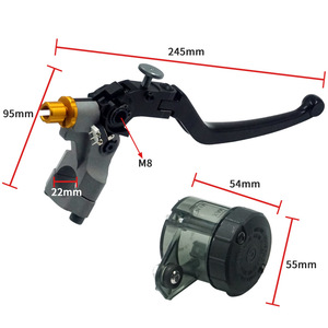 Pièces de modification de <span class=keywords><strong>moto</strong></span> pour motos sportives - Maître-<span class=keywords><strong>cylindre</strong></span> de <span class=keywords><strong>frein</strong></span> hydraulique à commande directe avec levier d'embrayage réglable - Product Image 2