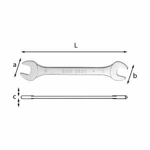 Llave Combinada Métrica 252 N de 27x30 mm con Mordazas Lisas, Grado Industrial, Acero al Cromo Vanadio - Product Image 1