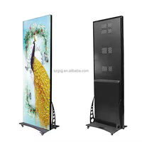 GS P2.5 Panneau LED intérieur pour publicité commerciale Miroir numérique Poster mobile pour centres commerciaux avec fonction SDK