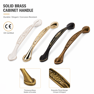 <span class=keywords><strong>Poignée</strong></span> <span class=keywords><strong>de</strong></span> <span class=keywords><strong>tiroir</strong></span> <span class=keywords><strong>de</strong></span> commode à fleurs blanches <span class=keywords><strong>de</strong></span> style européen Koppalive <span class=keywords><strong>poignée</strong></span> d'armoire en laiton massif antique <span class=keywords><strong>fantaisie</strong></span> - Product Image 2
