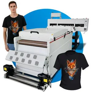 New printing and shaking powder all in one best dtf printer I3200 4 head dtf inkjet printer 60cm