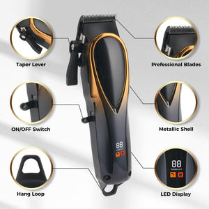 PRITECHカスタムヘアマシンコードレス電気ヘアトリマーとクリッパープロフェッショナル充電式ヘアクリッパー男性用 - Product Image 2